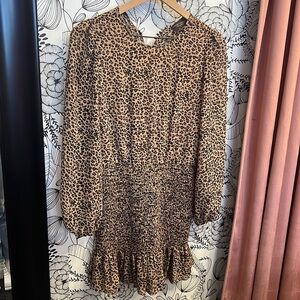 Leopard Smocked Dress